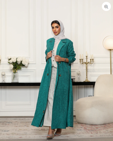 بليزر كتان أخضر C:6484GREEN