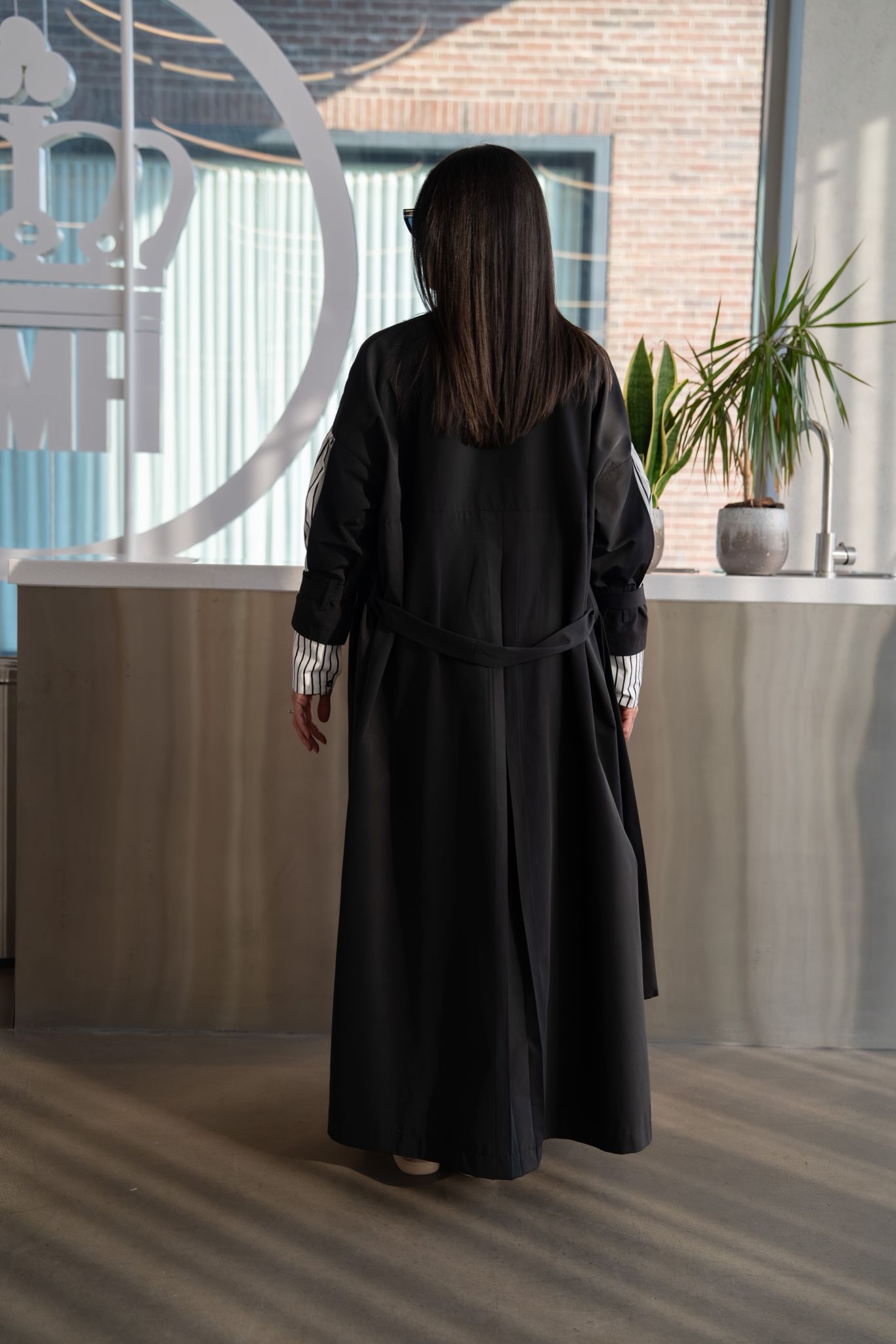 black trench coat. C:6816
