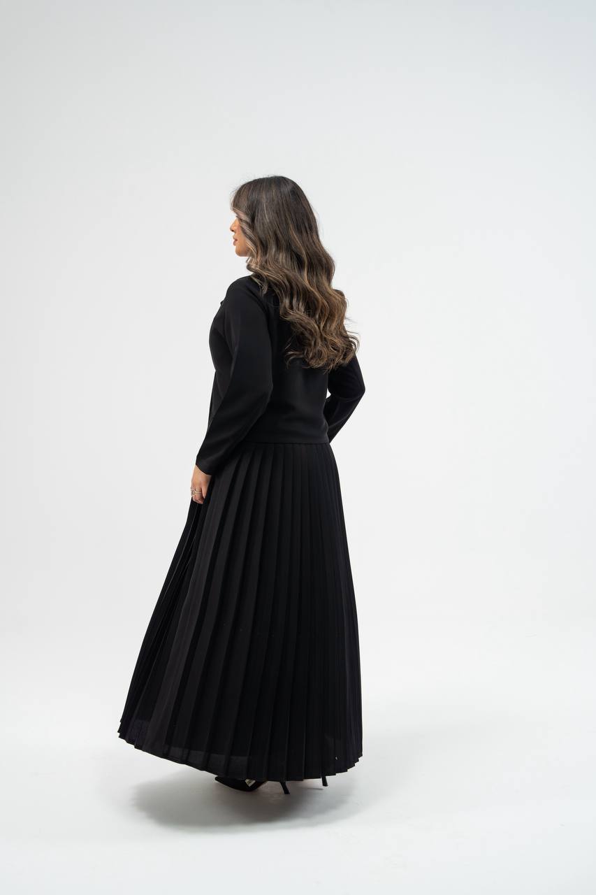 Black crepe abaya. C:6776