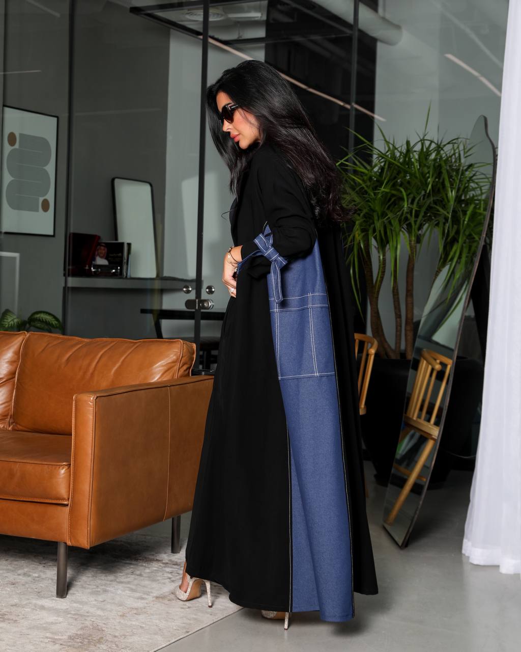 Abaya blazer crepe with jeans