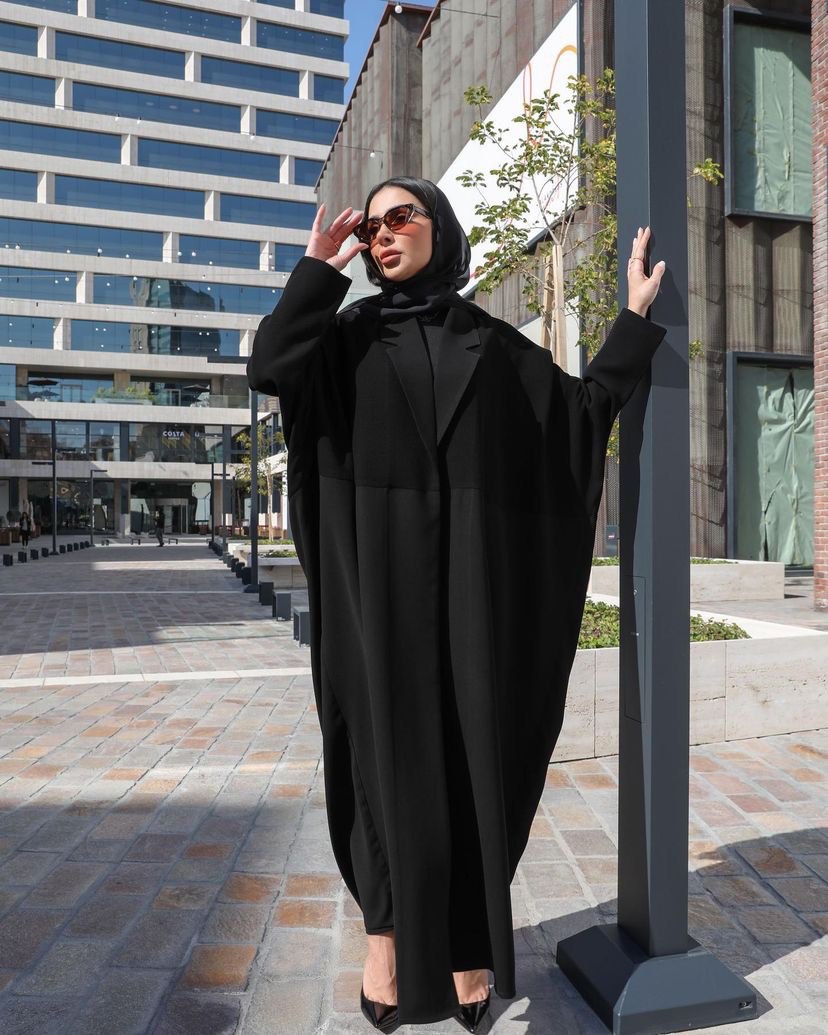 ABAYA CREPE BLAZER C:6316 (Free size