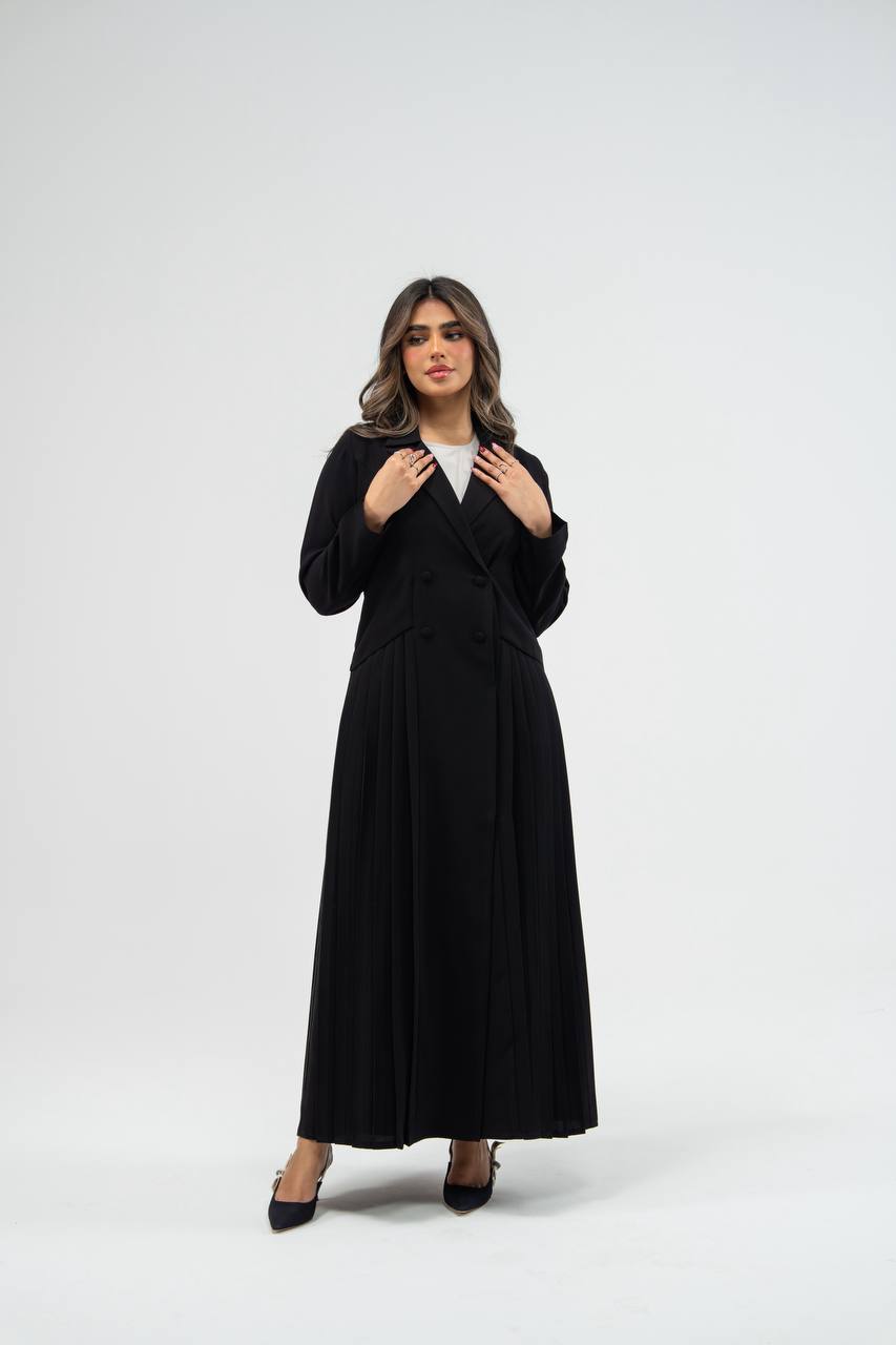 Black crepe abaya. C:6776