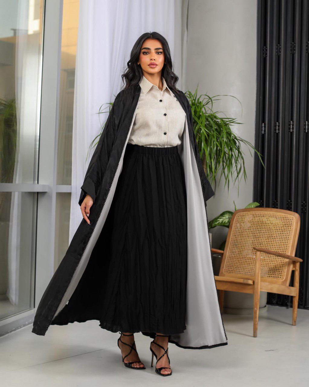 Abaya Crepe Silk C:6496