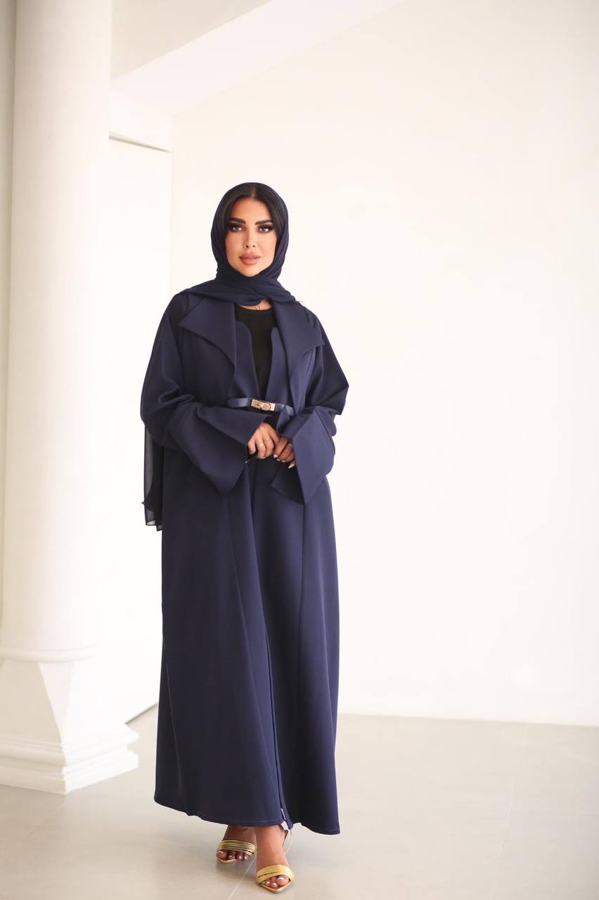 Abaya Crepe C:6518 Blue