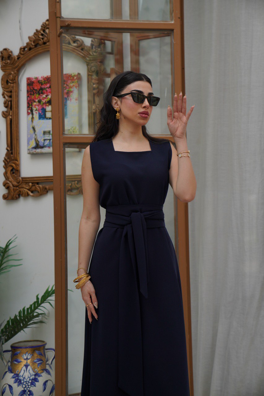 DRESS CREPE BLUE C:105