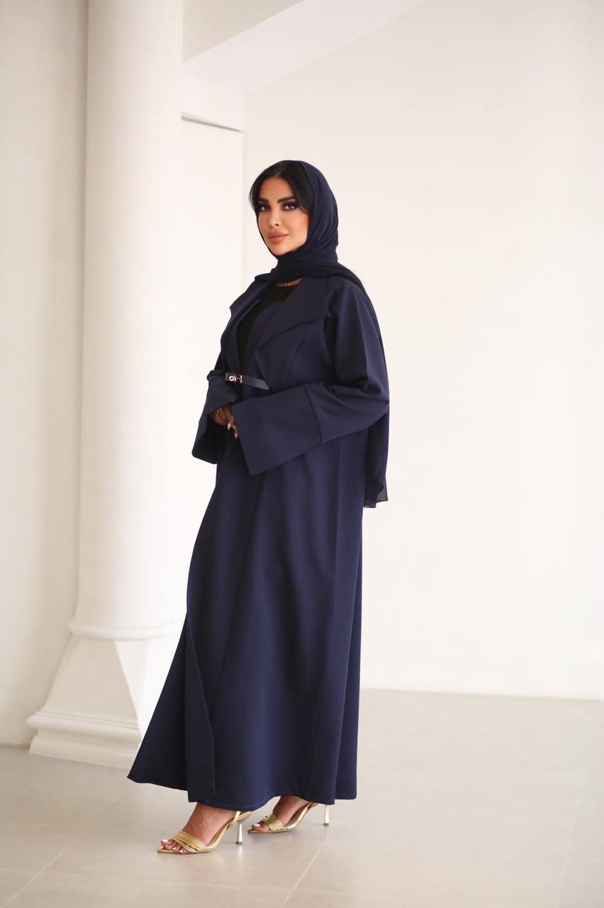 Abaya Crepe C:6518 Blue