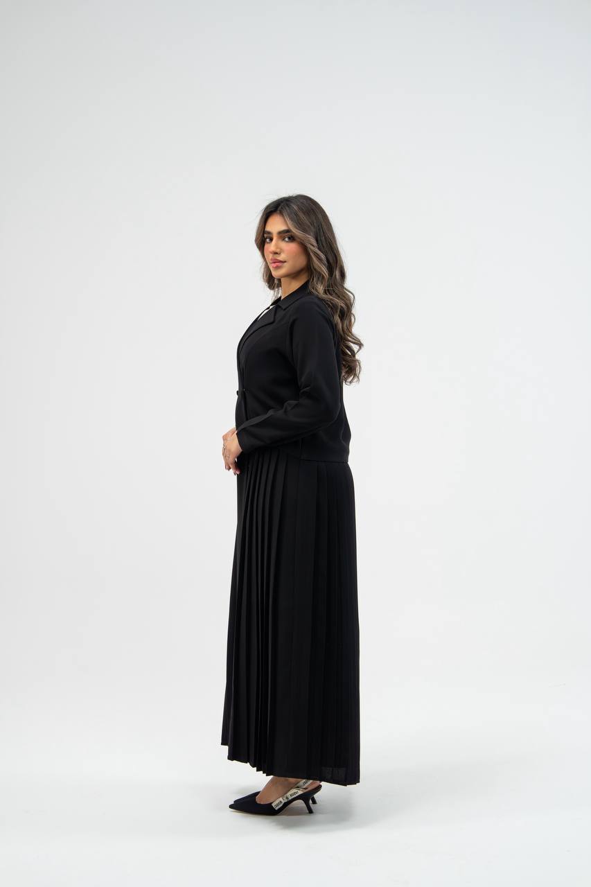 Black crepe abaya. C:6776