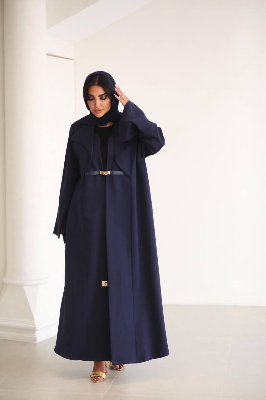Abaya Crepe C:6518 Blue