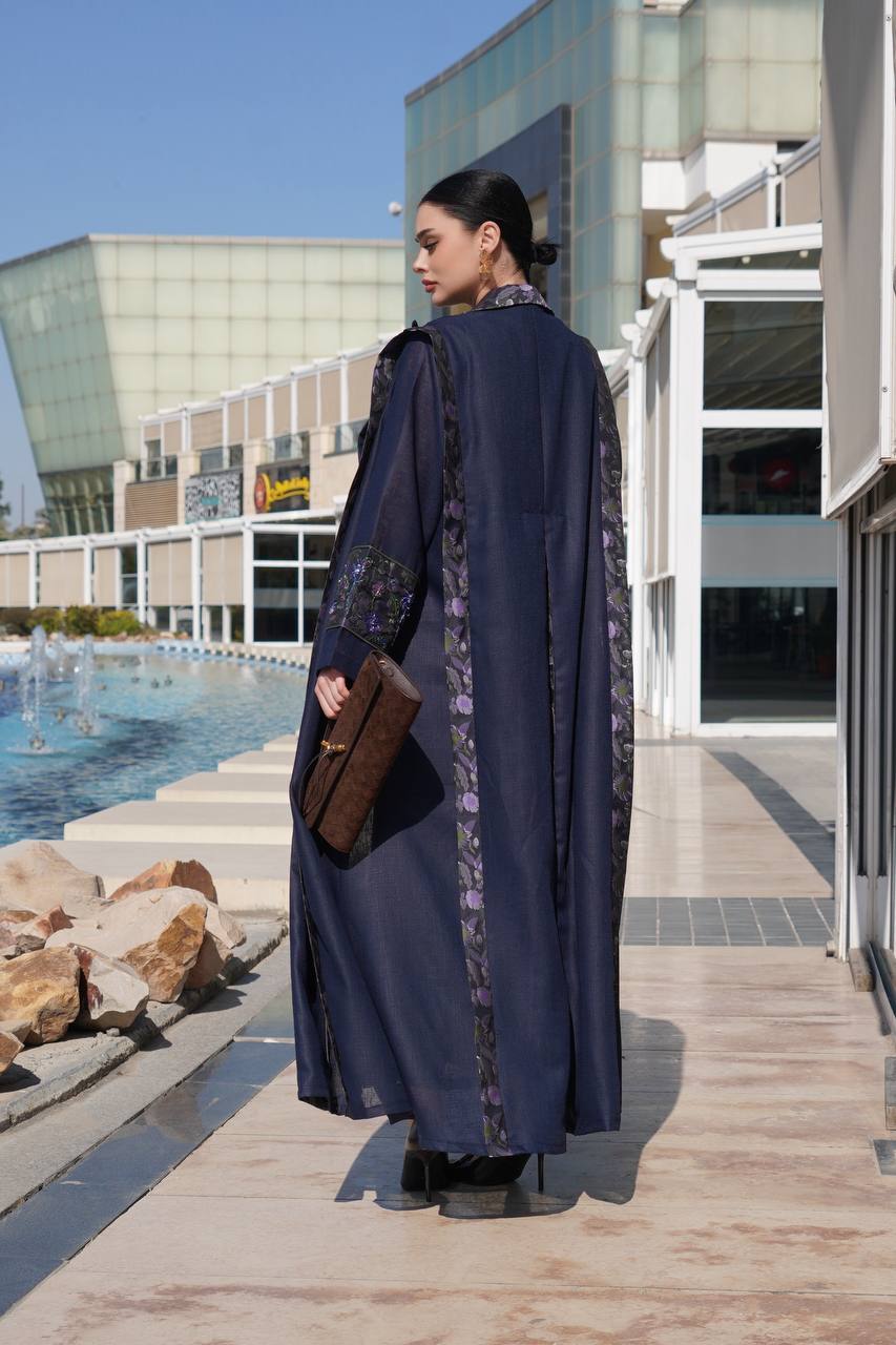 Abaya Blazer Linen Jacquard Silk. C:6756