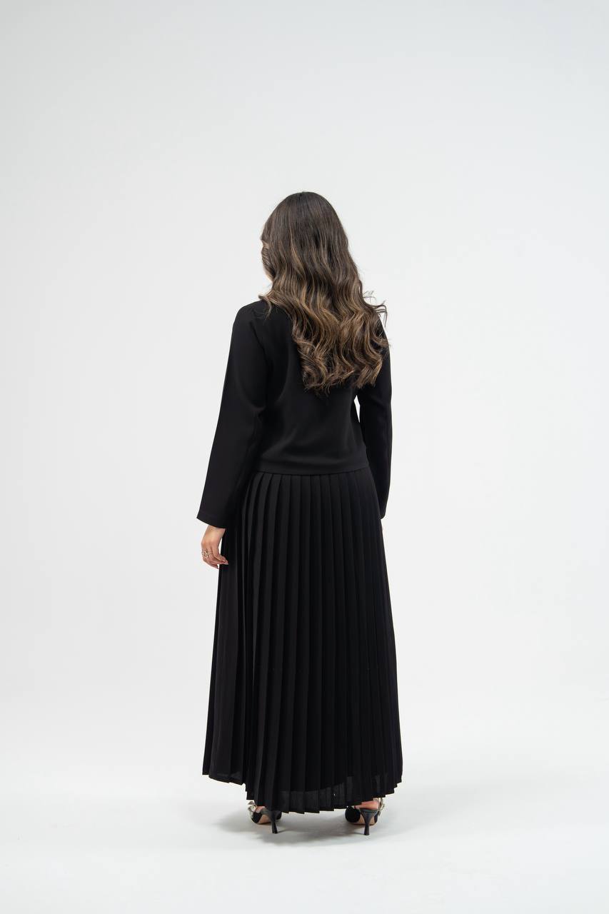 Black crepe abaya. C:6776