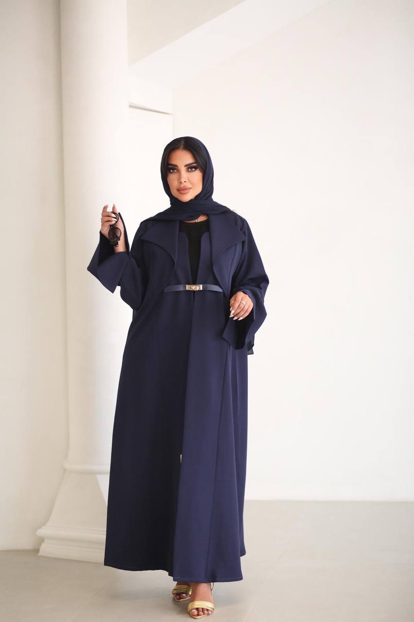 Abaya Crepe C:6518 Blue