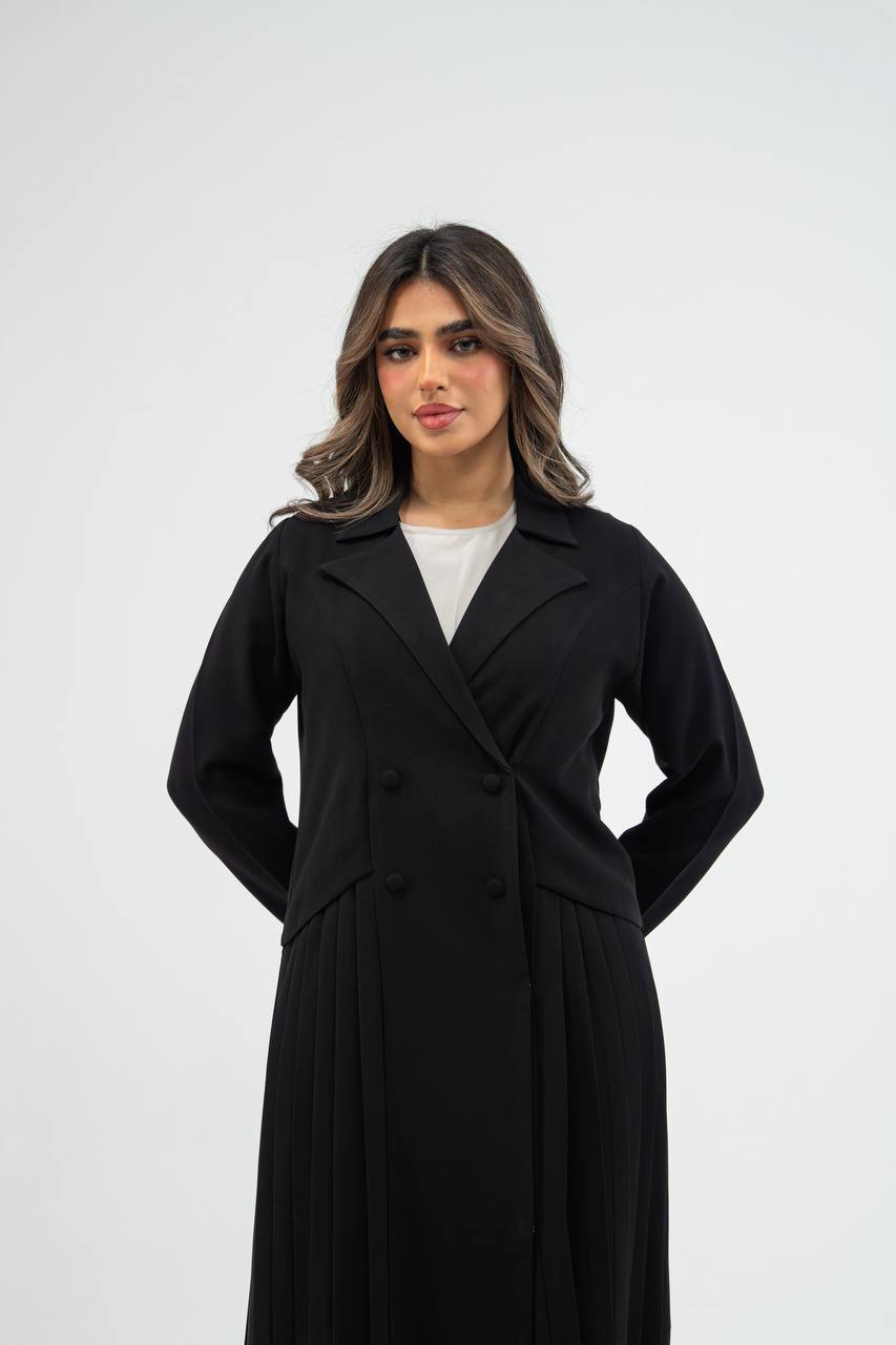 Black crepe abaya. C:6776