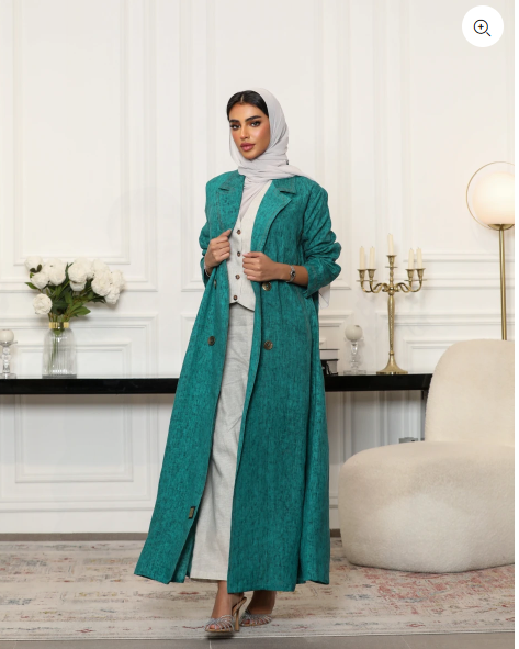 بليزر كتان أخضر C:6484GREEN 