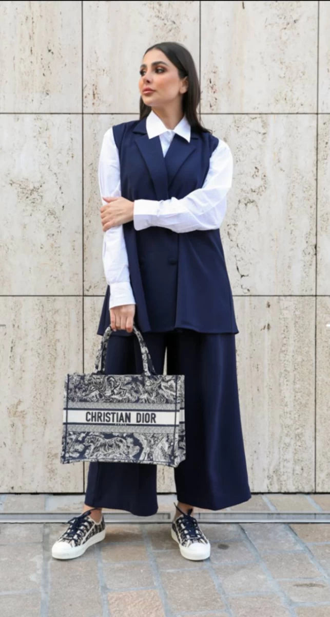 CREPE BLAZER WITH PANTS C:118