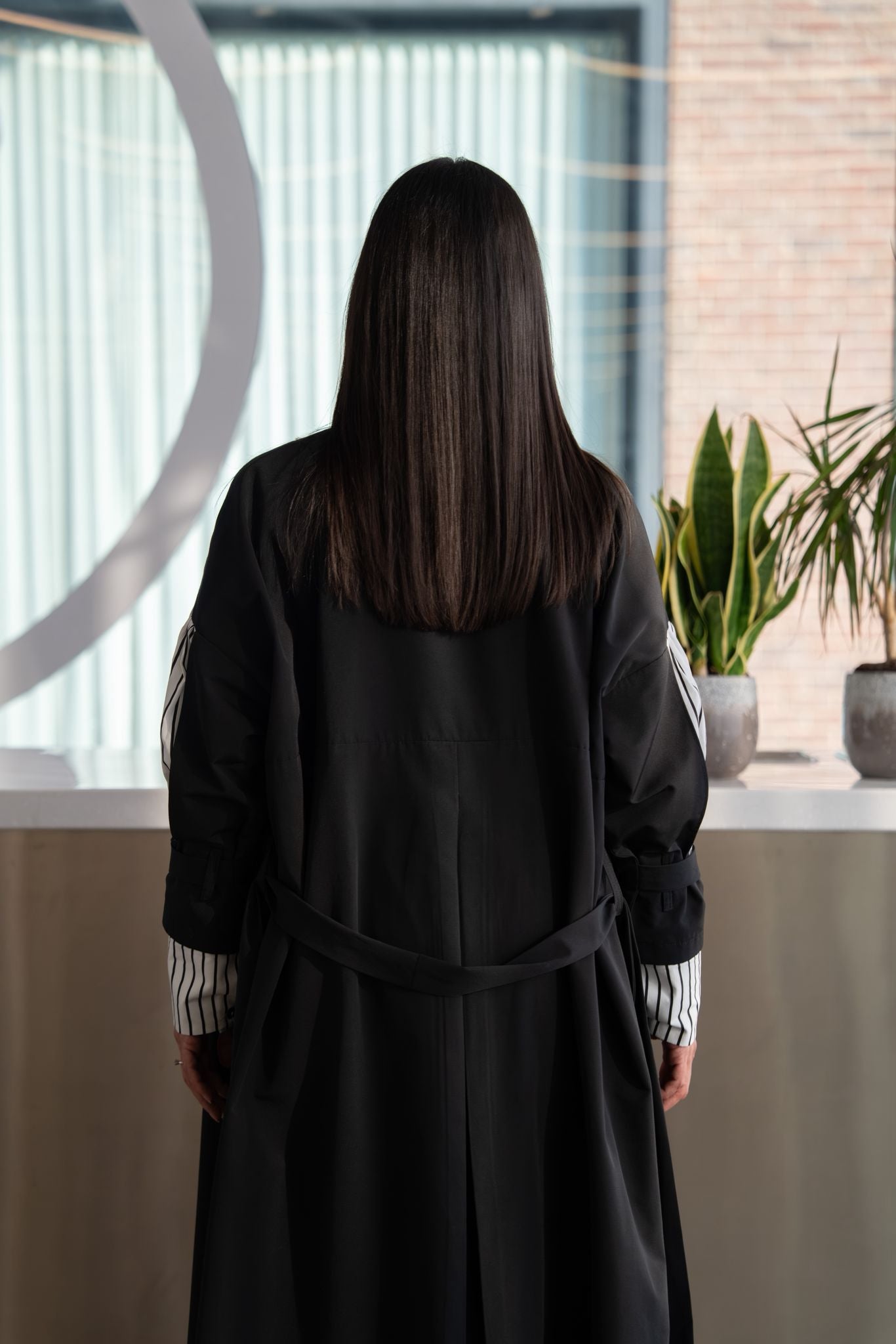 black trench coat. C:6816