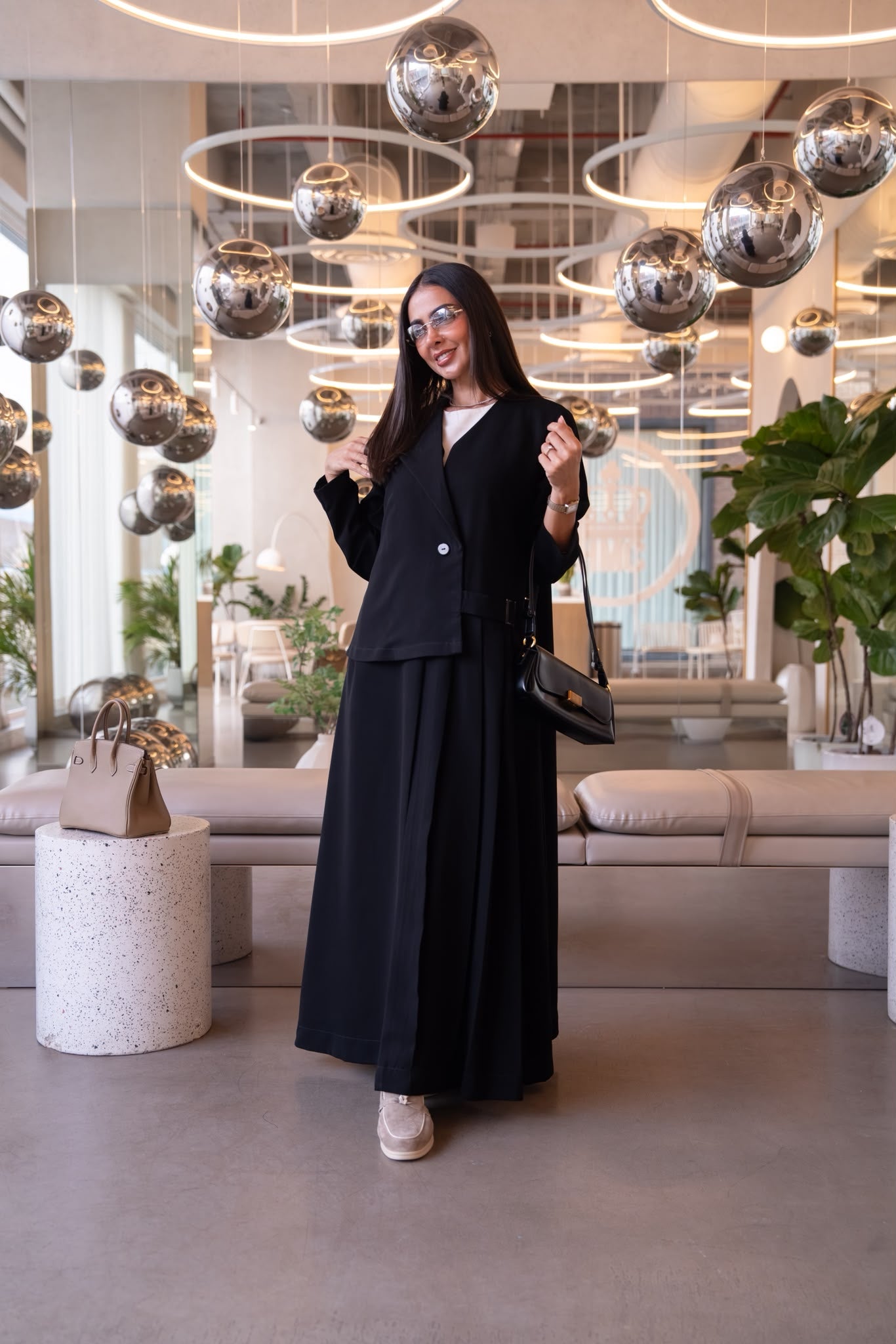 Black crepe abaya.C:6822