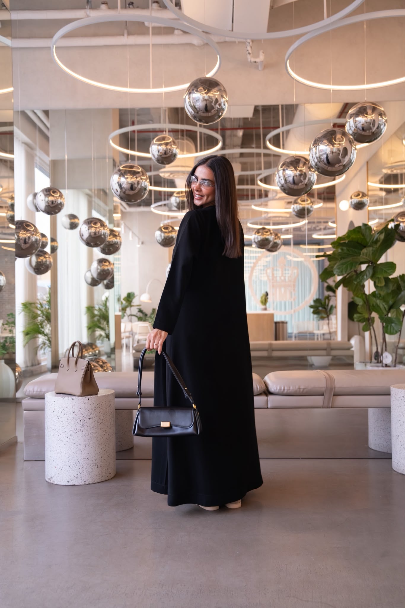 Black crepe abaya.C:6822