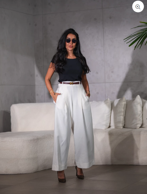 Pants cotton white