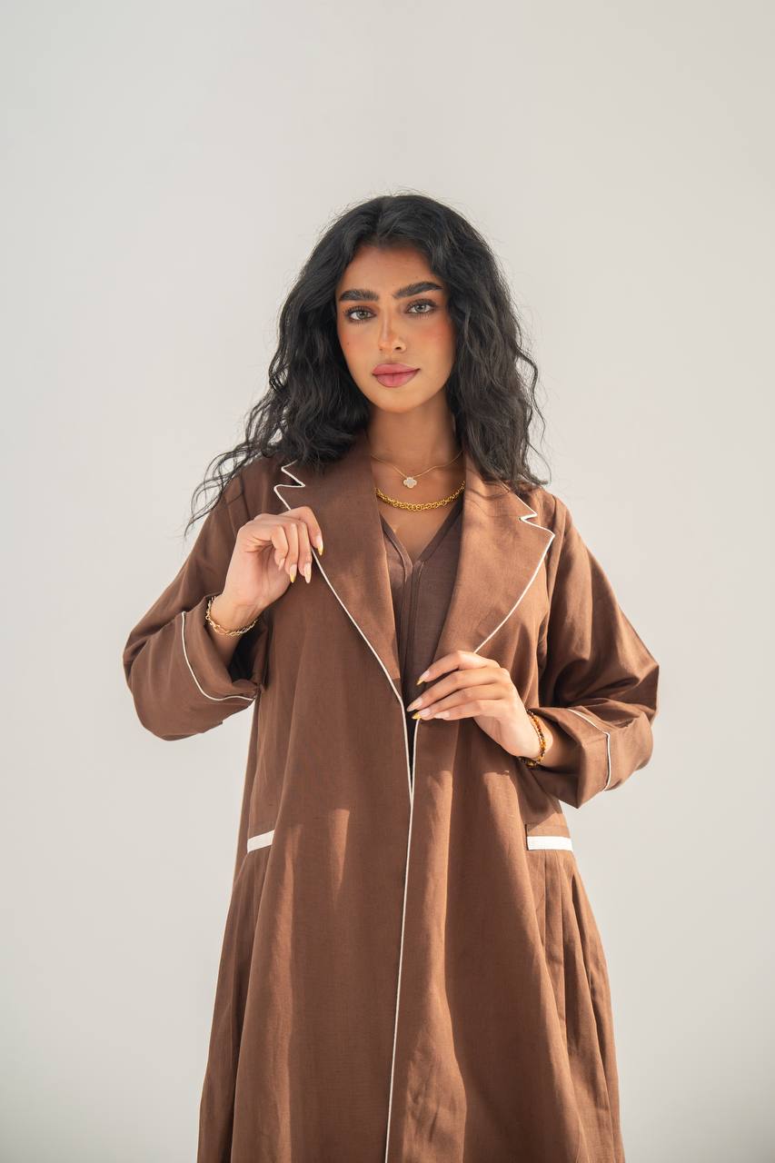 Blazer abaya with dress C:6652