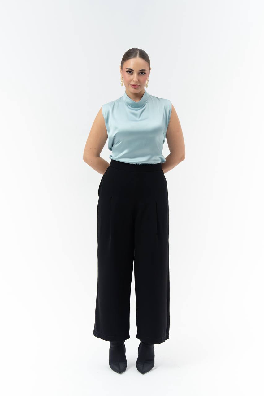 Blouse and trousers set.C:260 Sky blue
