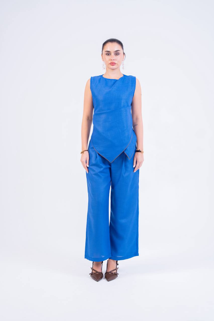 Cotton blouse and trousers set.C:265