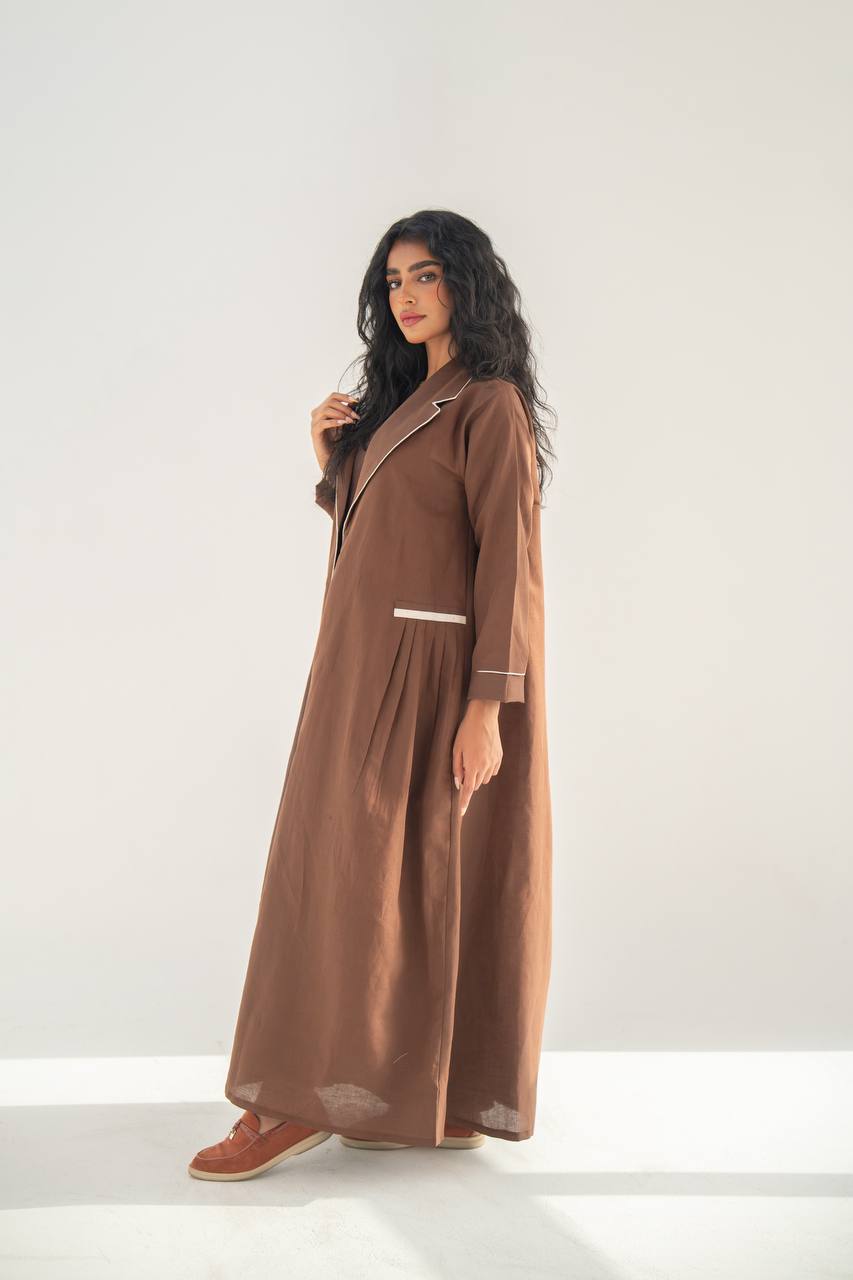 Blazer abaya with dress C:6652