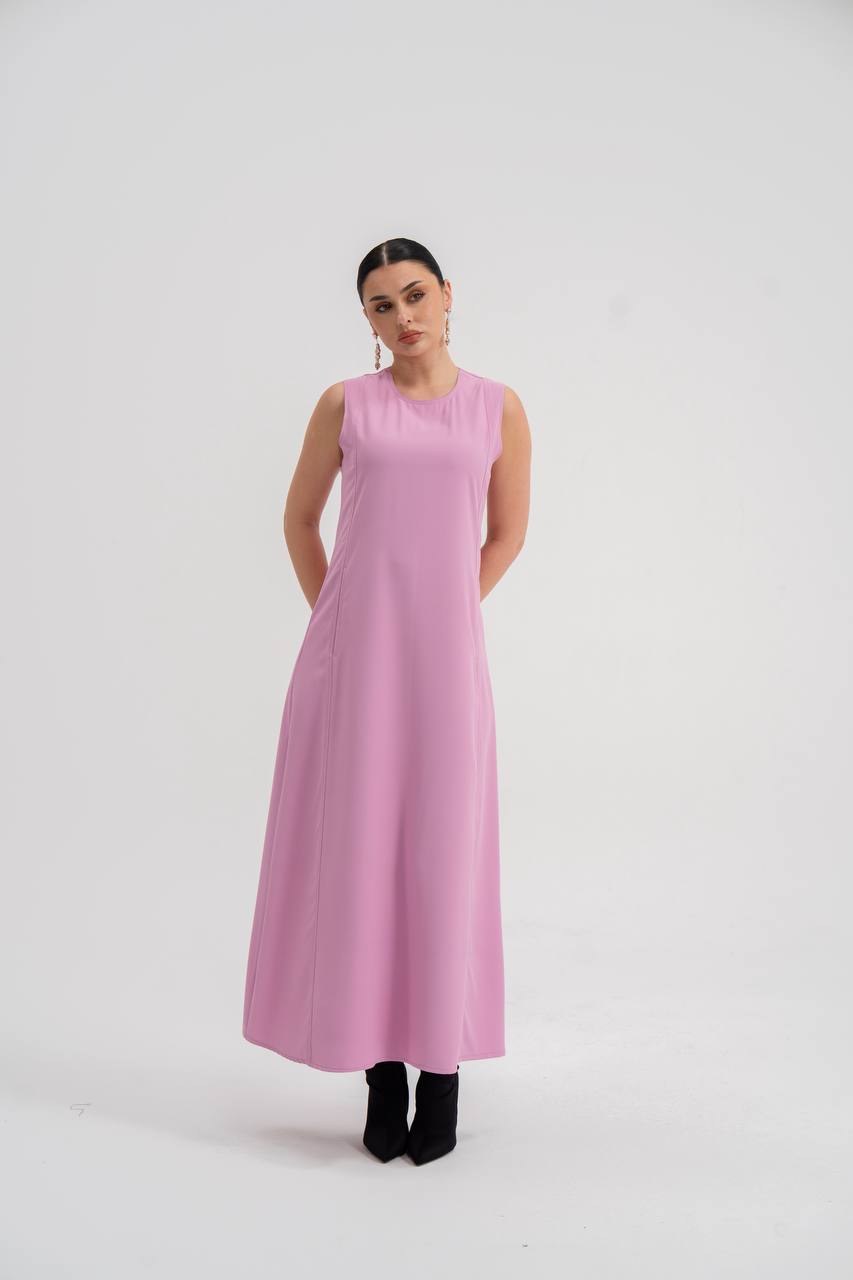 Pink crepe dress. C:197
