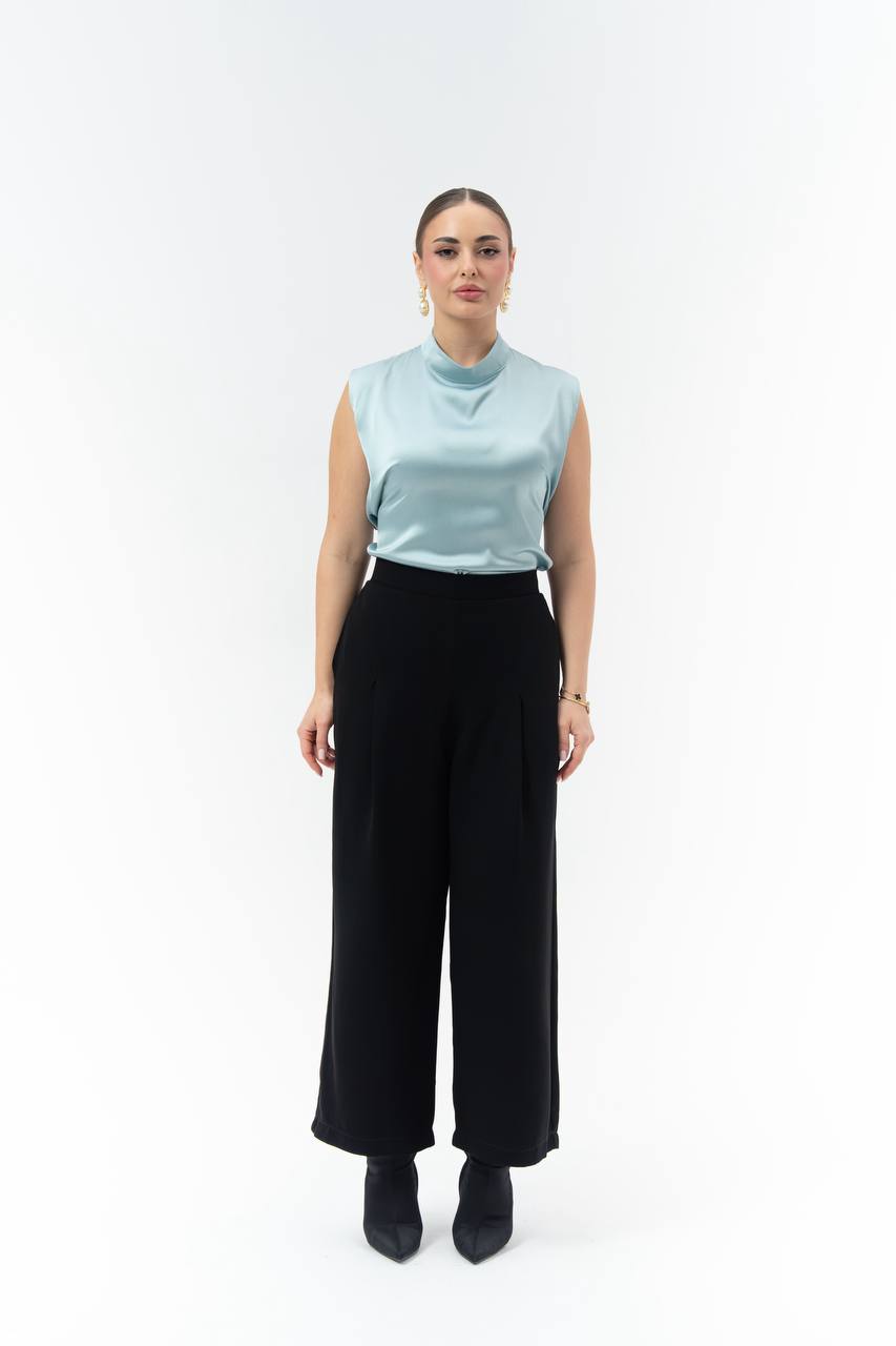 Blouse and trousers set.C:260 Sky blue