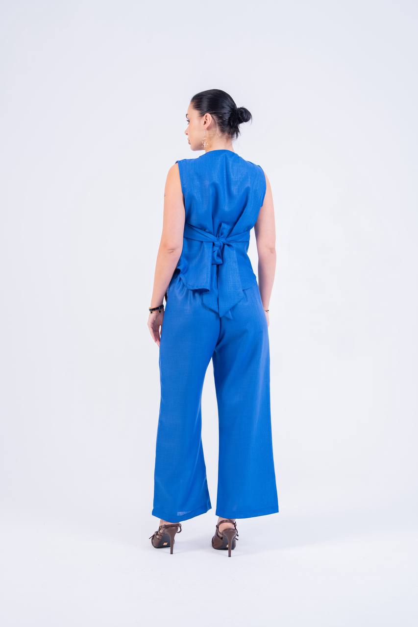 Cotton blouse and trousers set.C:265