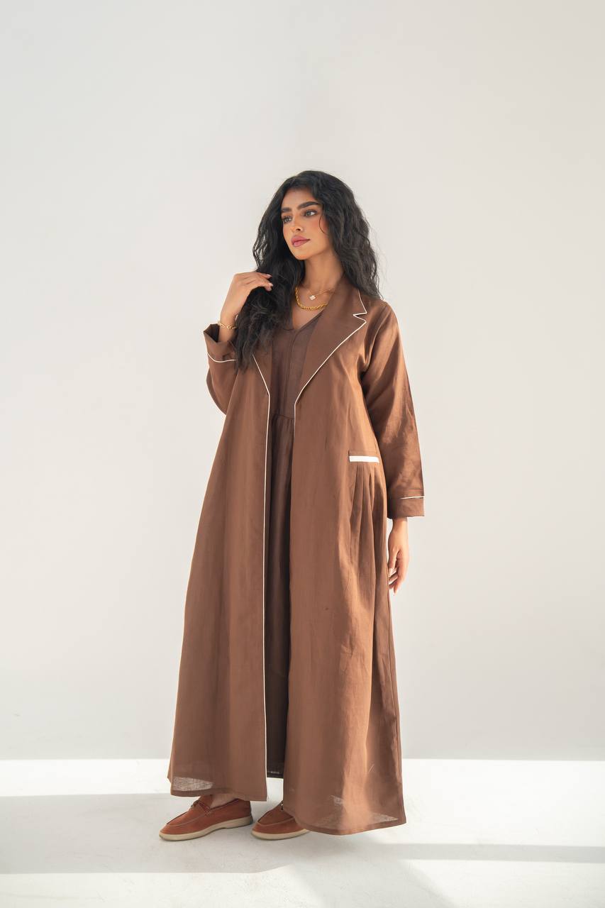 Blazer abaya with dress C:6652