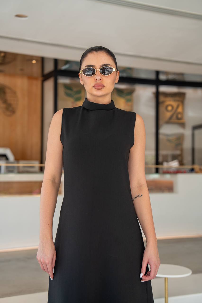 Black crepe dress.C:217