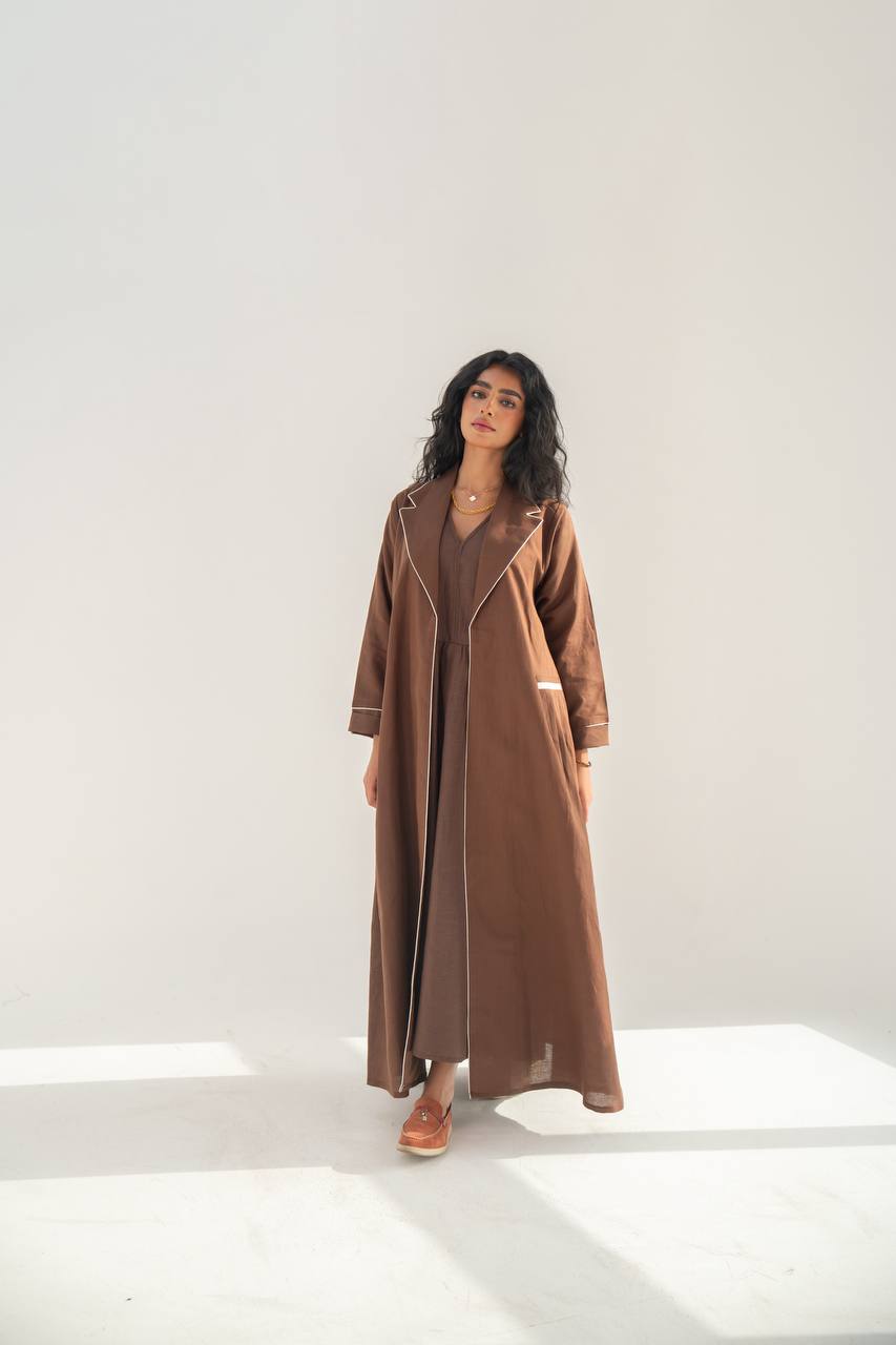 Blazer abaya with dress C:6652
